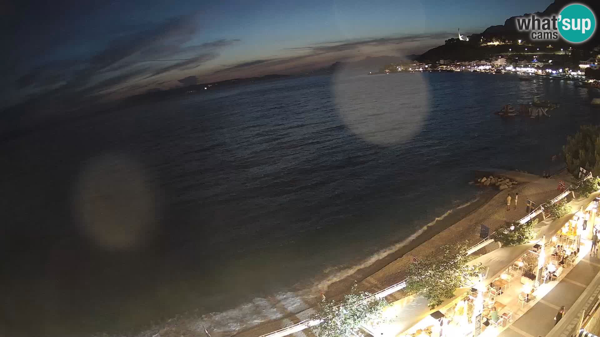 Vue de plage in Podgora