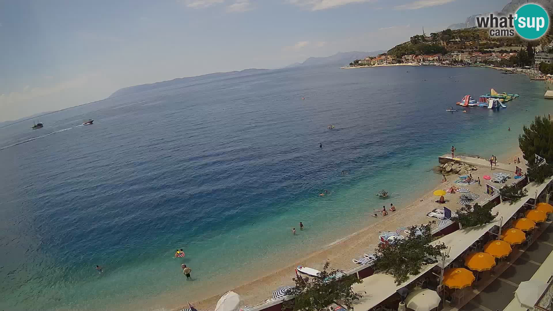 Razgled na plažo v Podgori