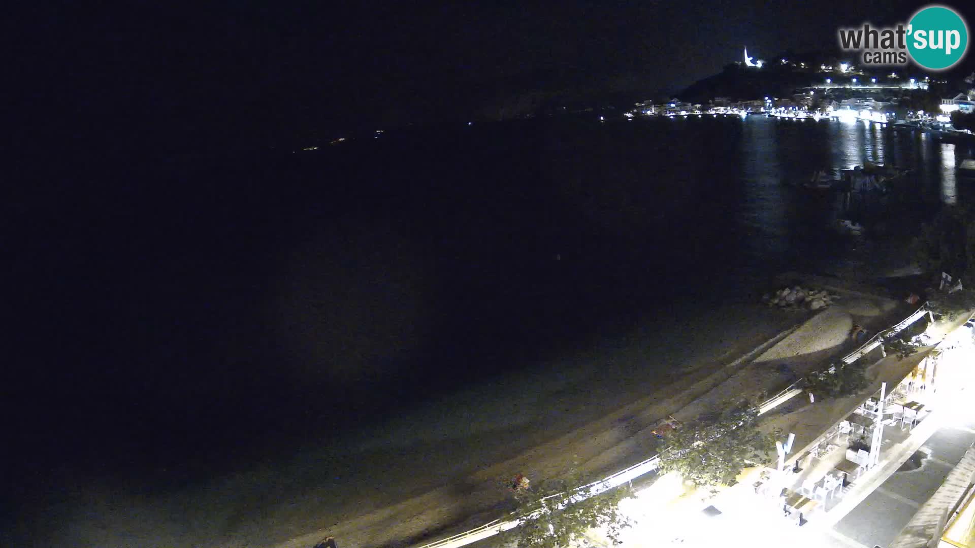 Vista de la playa in Podgora