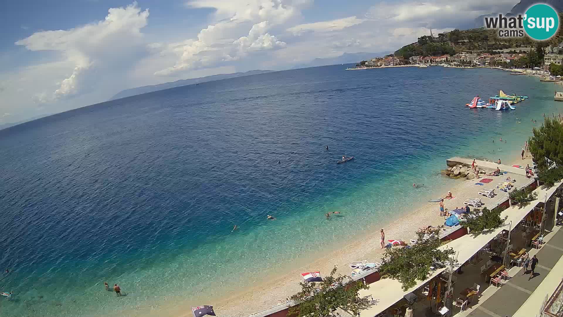 Podgora webcam – panorama beach – Dalmatia – Croatia