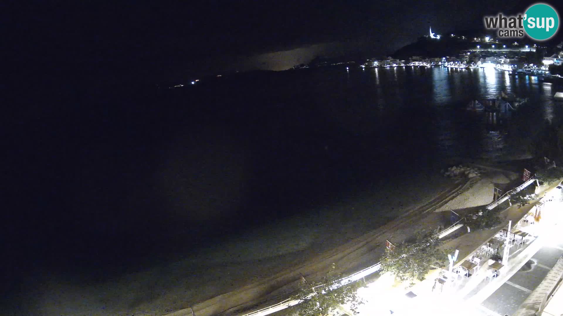 Podgora webcam – panorama beach – Dalmatia – Croatia