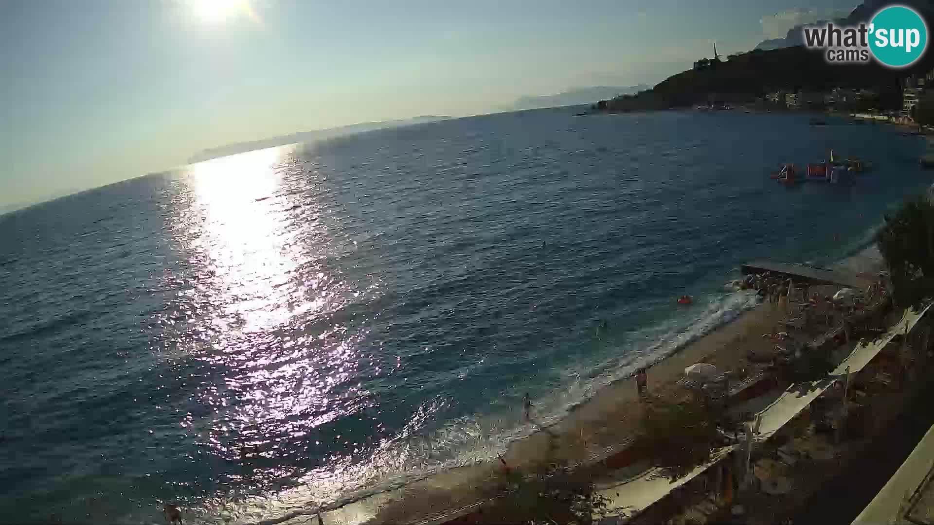 Vue de plage in Podgora
