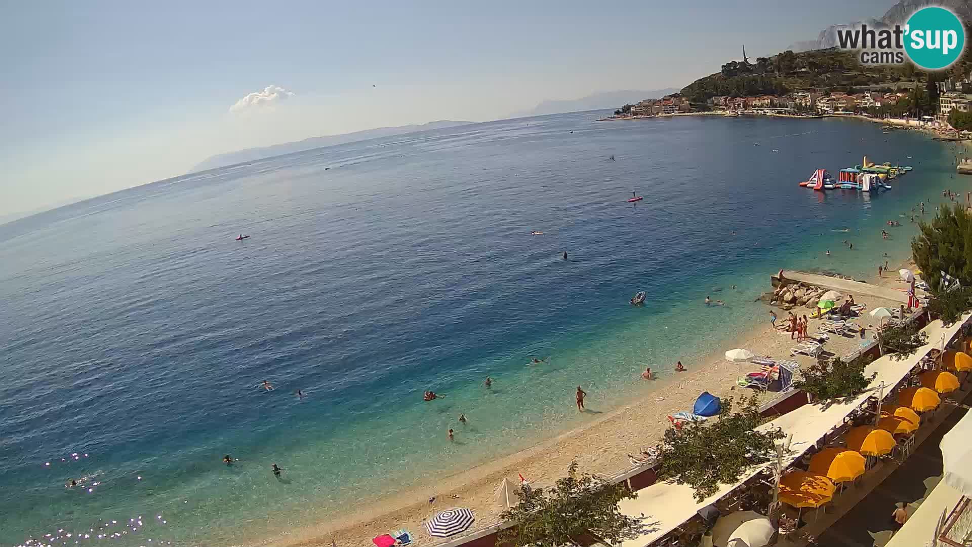 Vista de la playa in Podgora