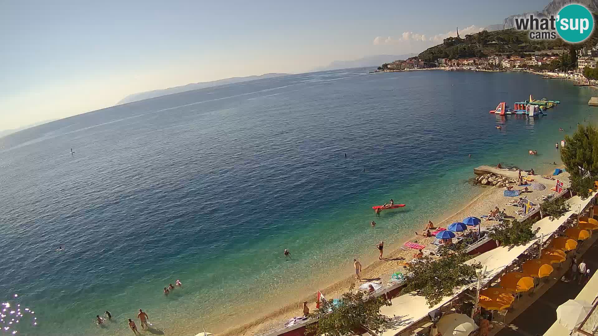 Podgora webcam – panorama beach – Dalmatia – Croatia