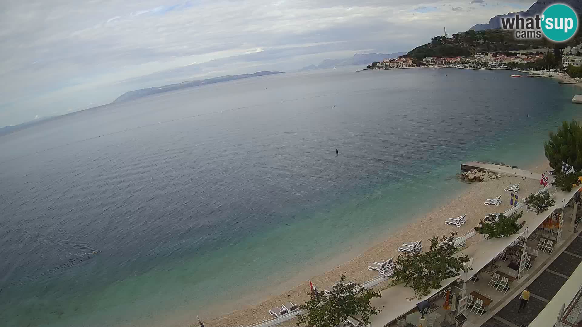 Panorama strand in Podgora