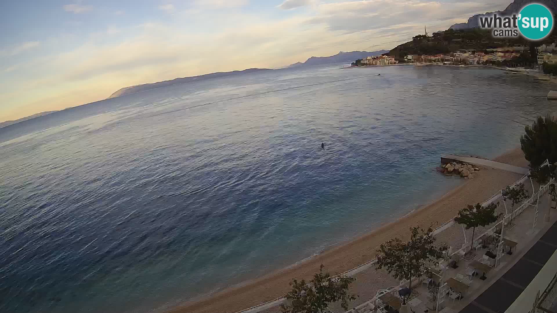 Panorama strand in Podgora