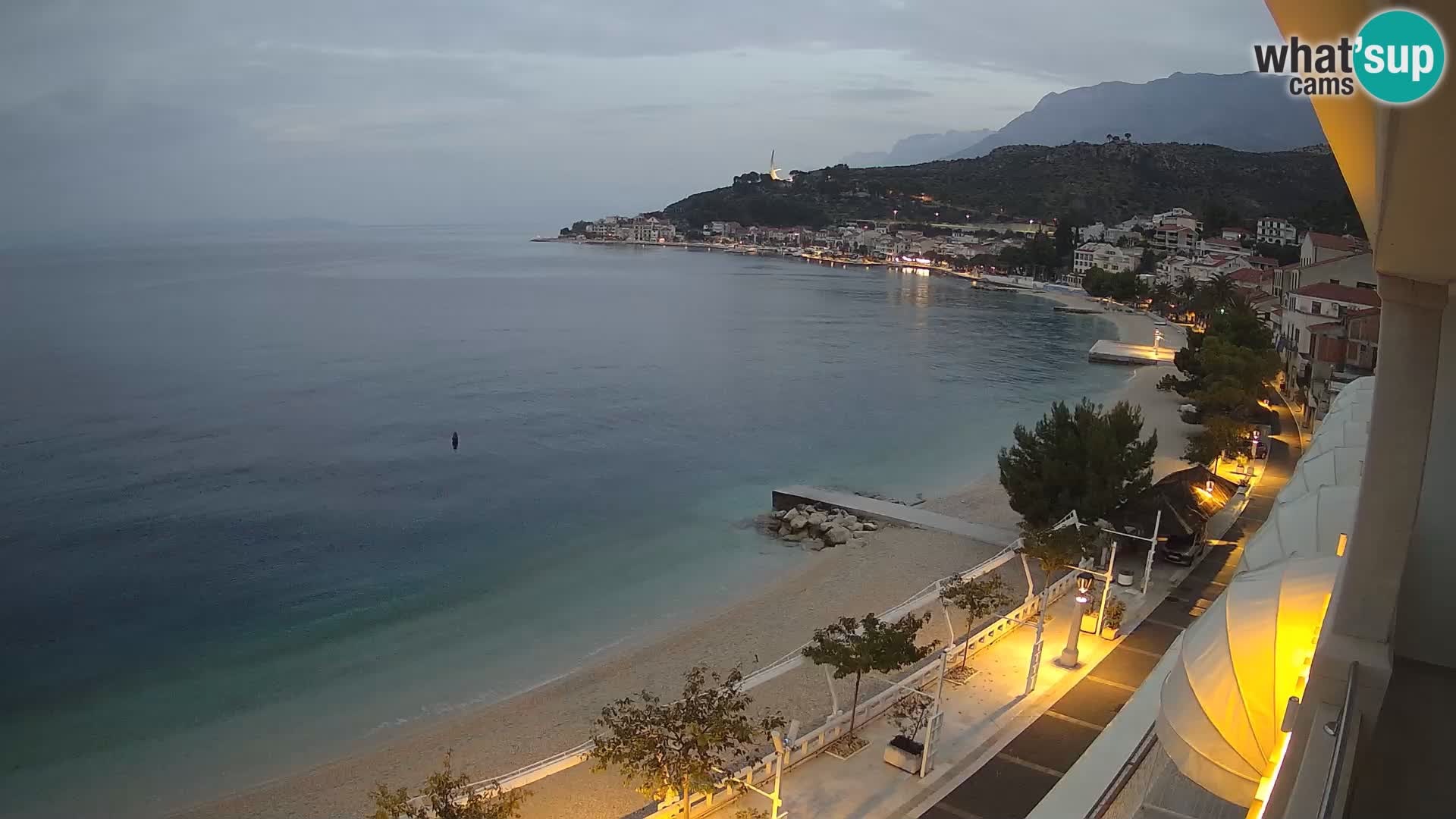 Podgora webcam – panorama beach – Dalmatia – Croatia