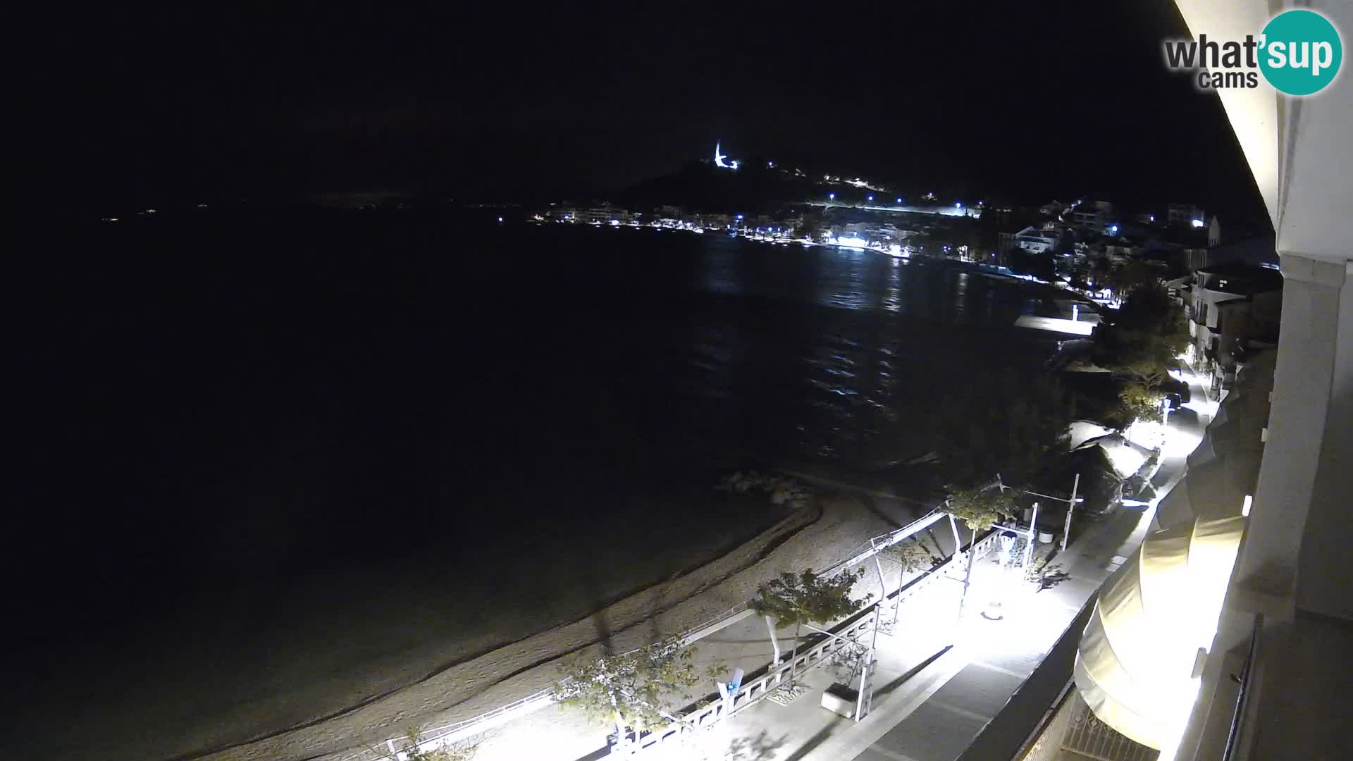 Panorama della spiaggia a Podgora