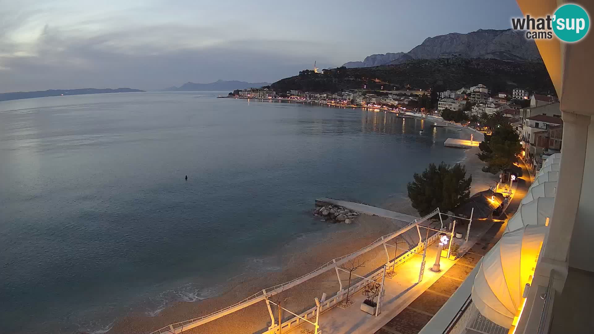 Podgora webcam – panorama beach – Dalmatia – Croatia