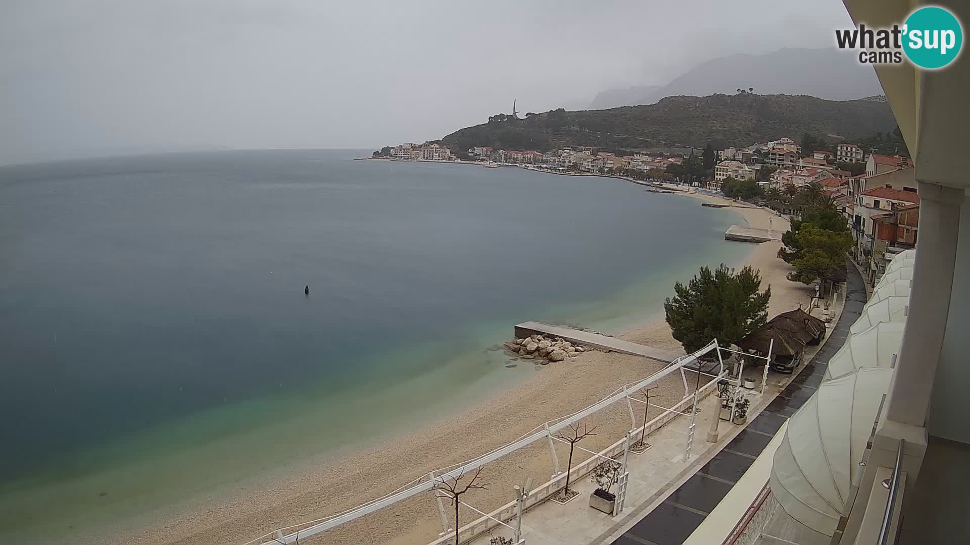 Podgora webcam – panorama beach – Dalmatia – Croatia