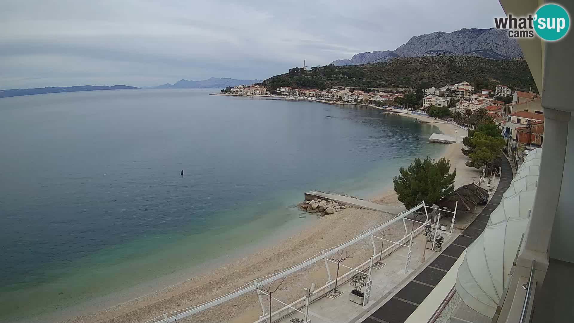 Panorama strand in Podgora