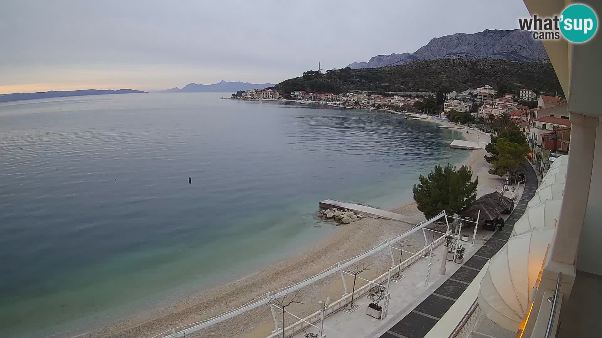 Podgora webcam – panorama beach – Dalmatia – Croatia