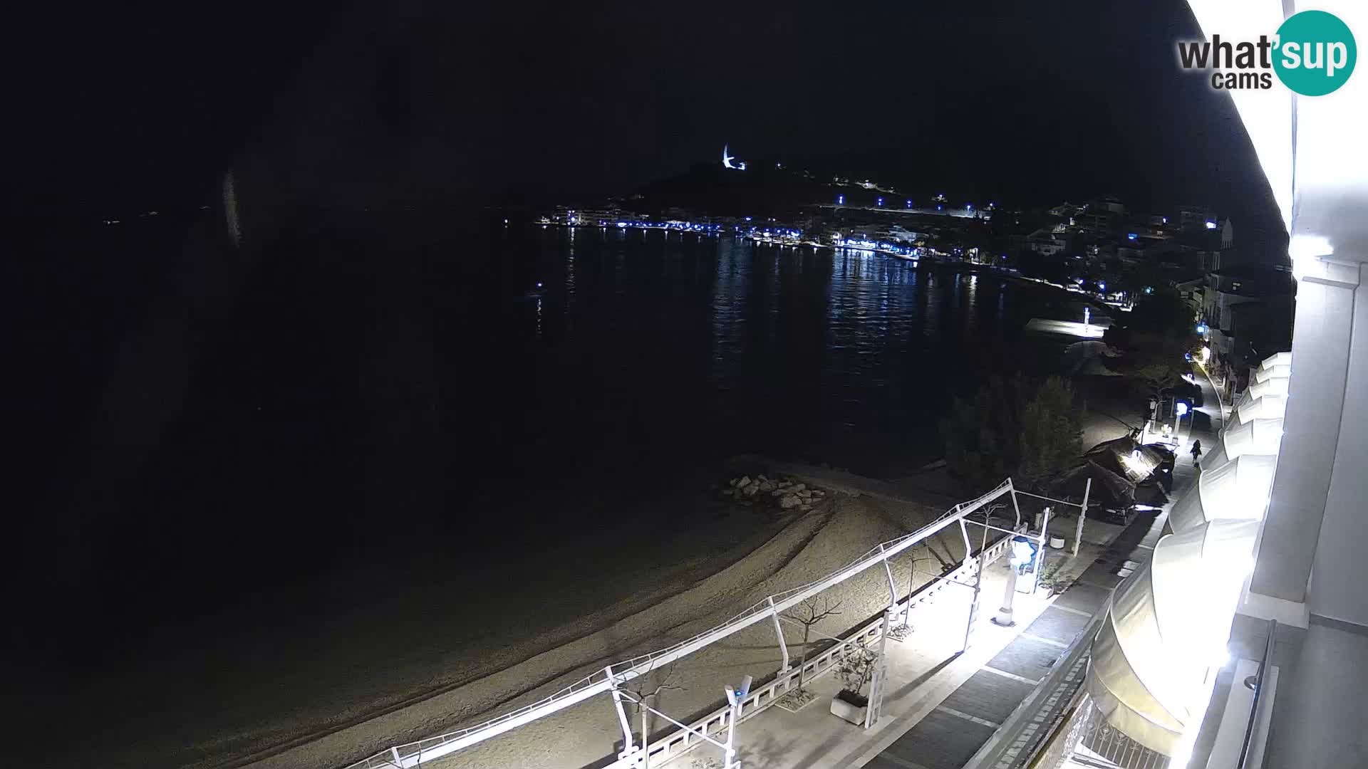 Panorama della spiaggia a Podgora