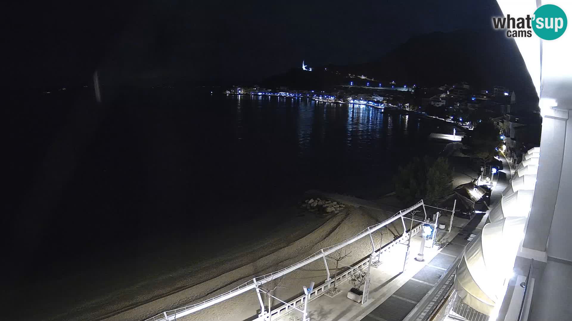 Vista de la playa in Podgora