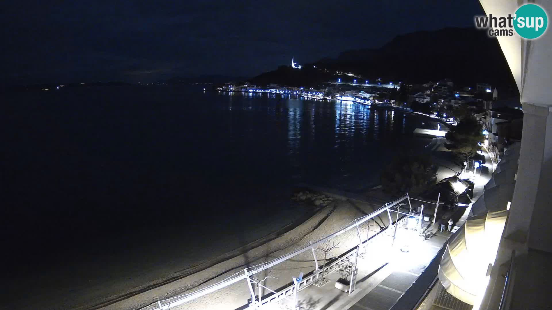 Vista de la playa in Podgora