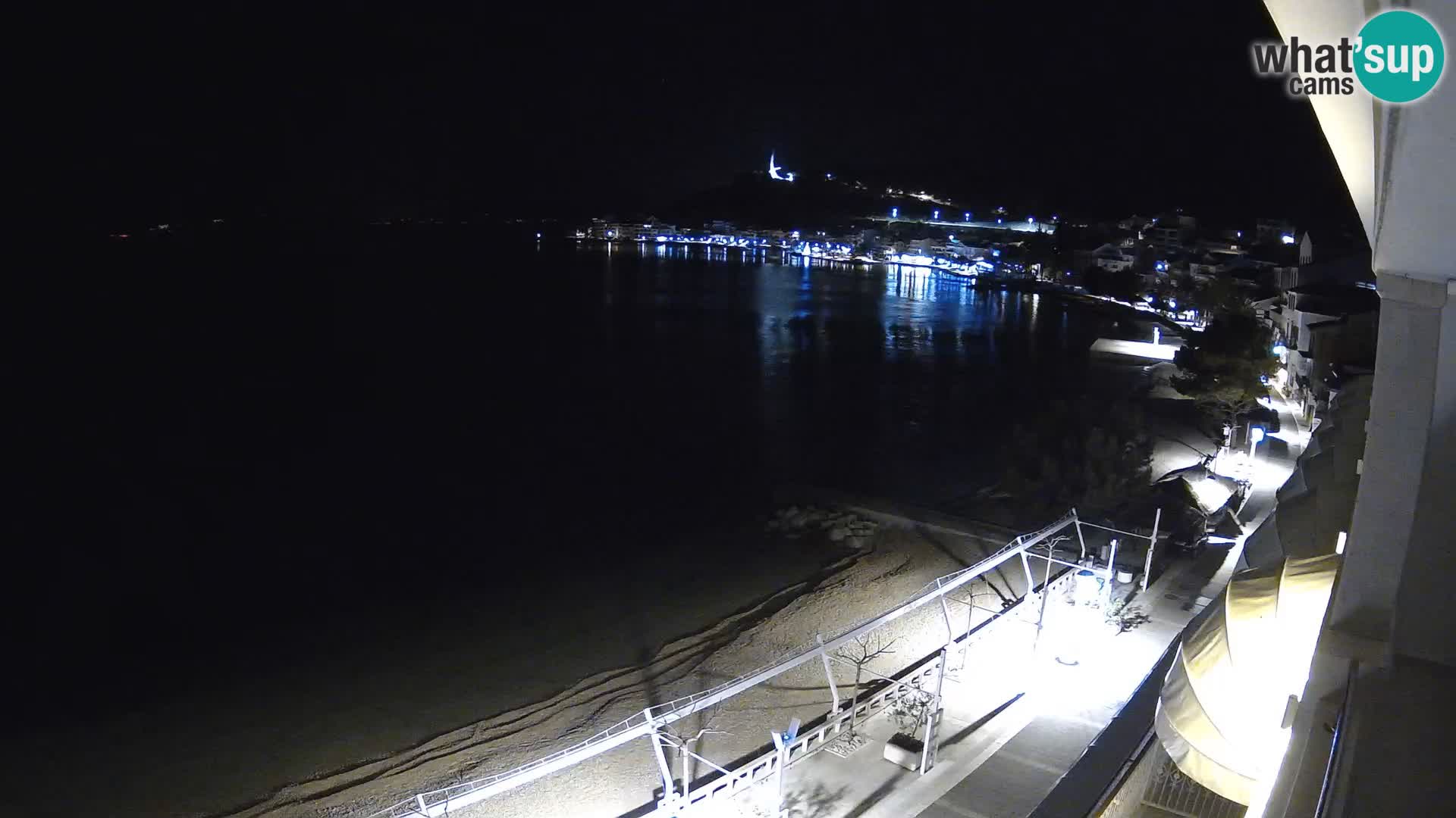 Vue de plage in Podgora