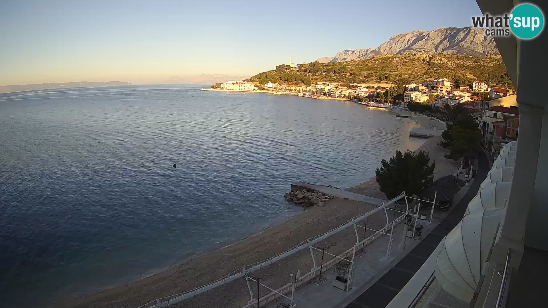 Podgora webcam – panorama beach – Dalmatia – Croatia