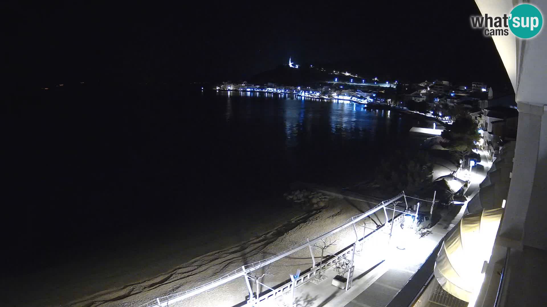 Vue de plage in Podgora