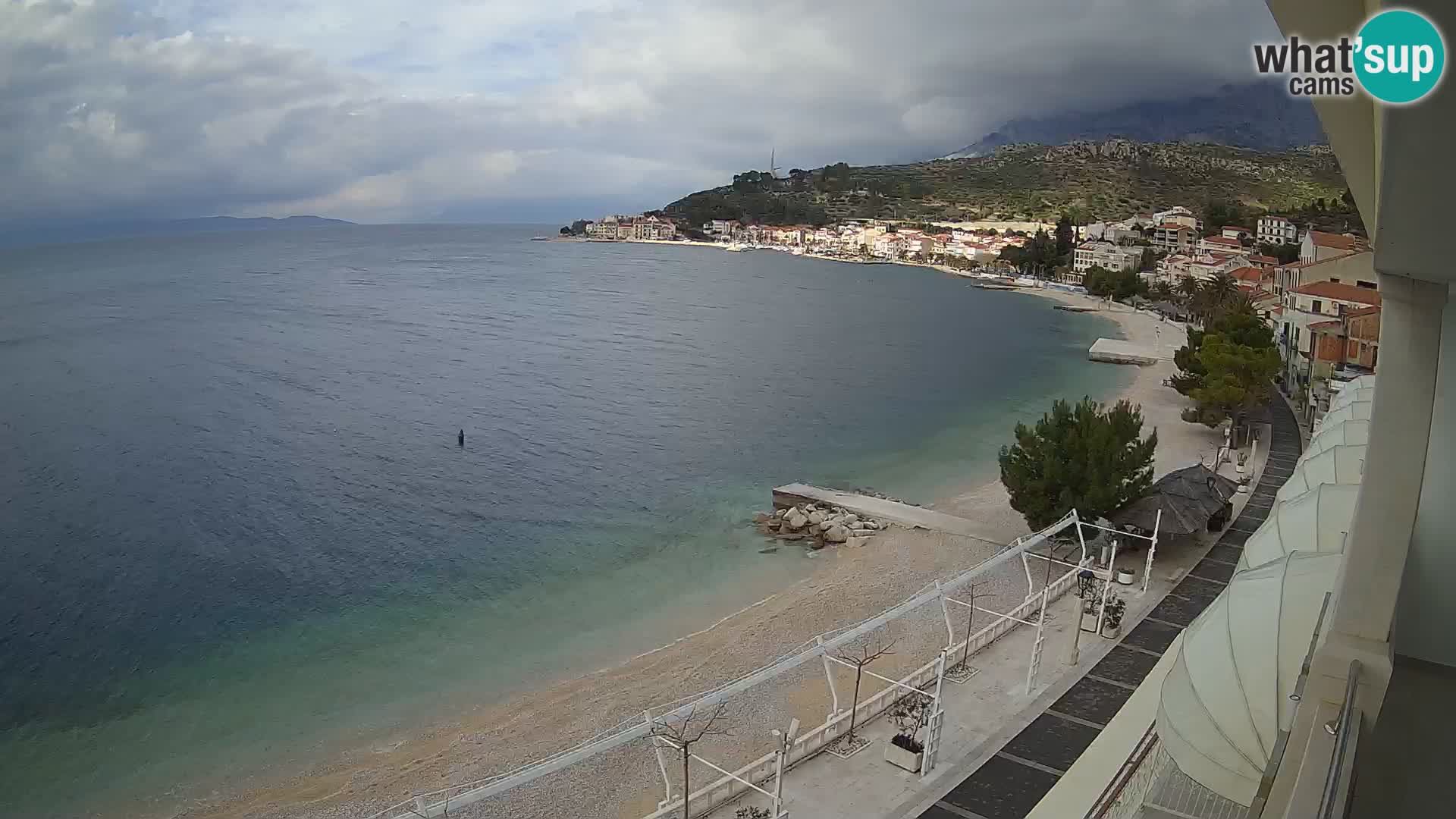 Pogled na plažu Podgori