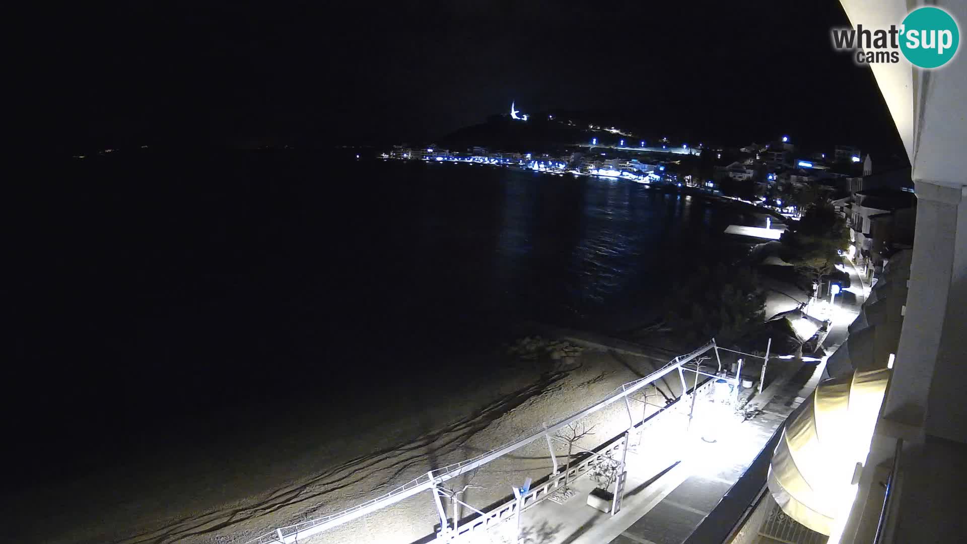 Panorama della spiaggia a Podgora