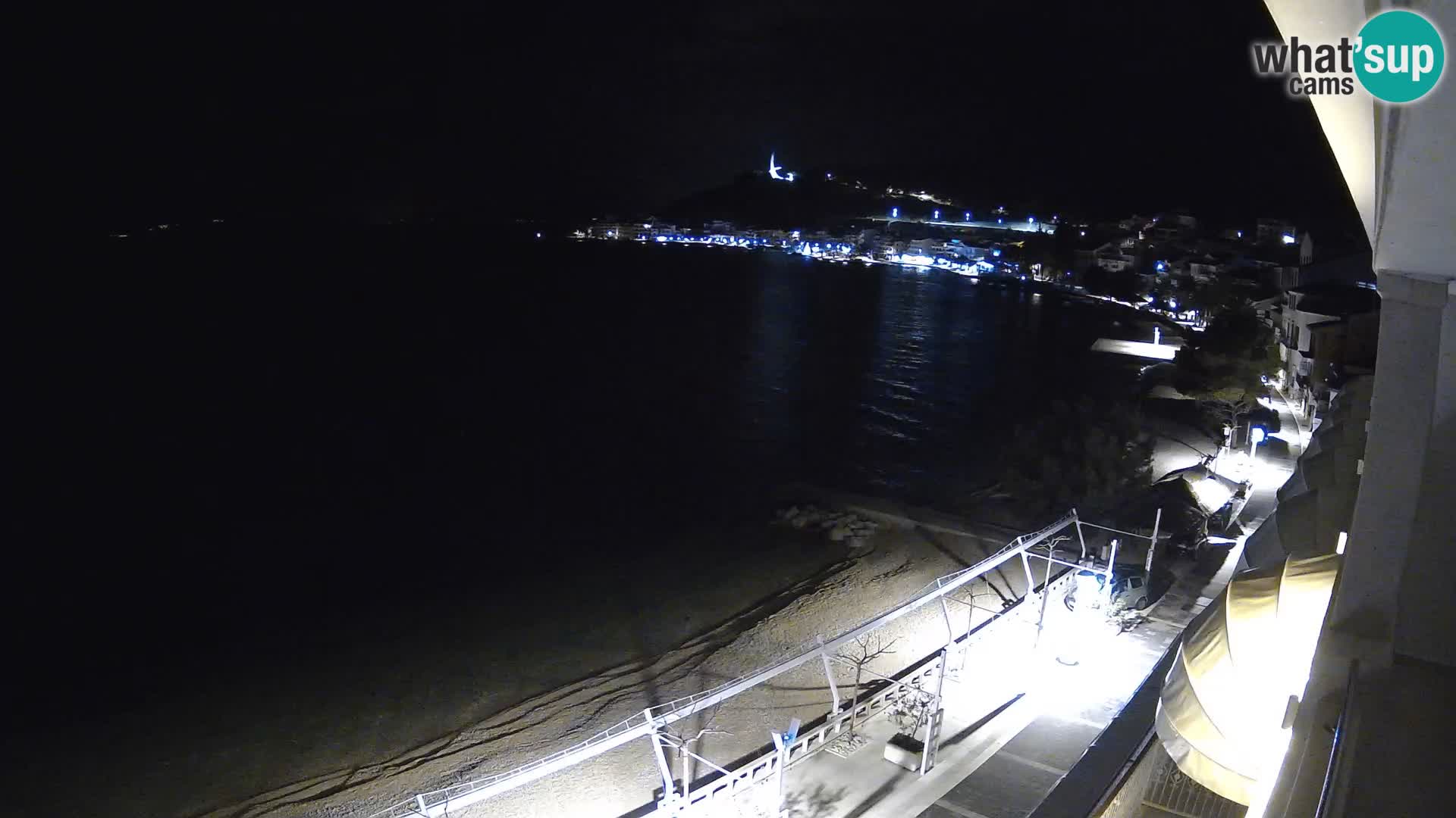 Vue de plage in Podgora