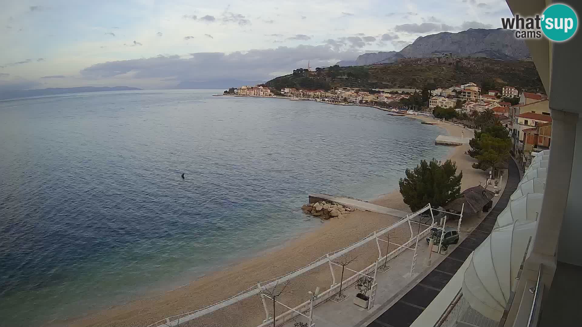 Panorama strand in Podgora