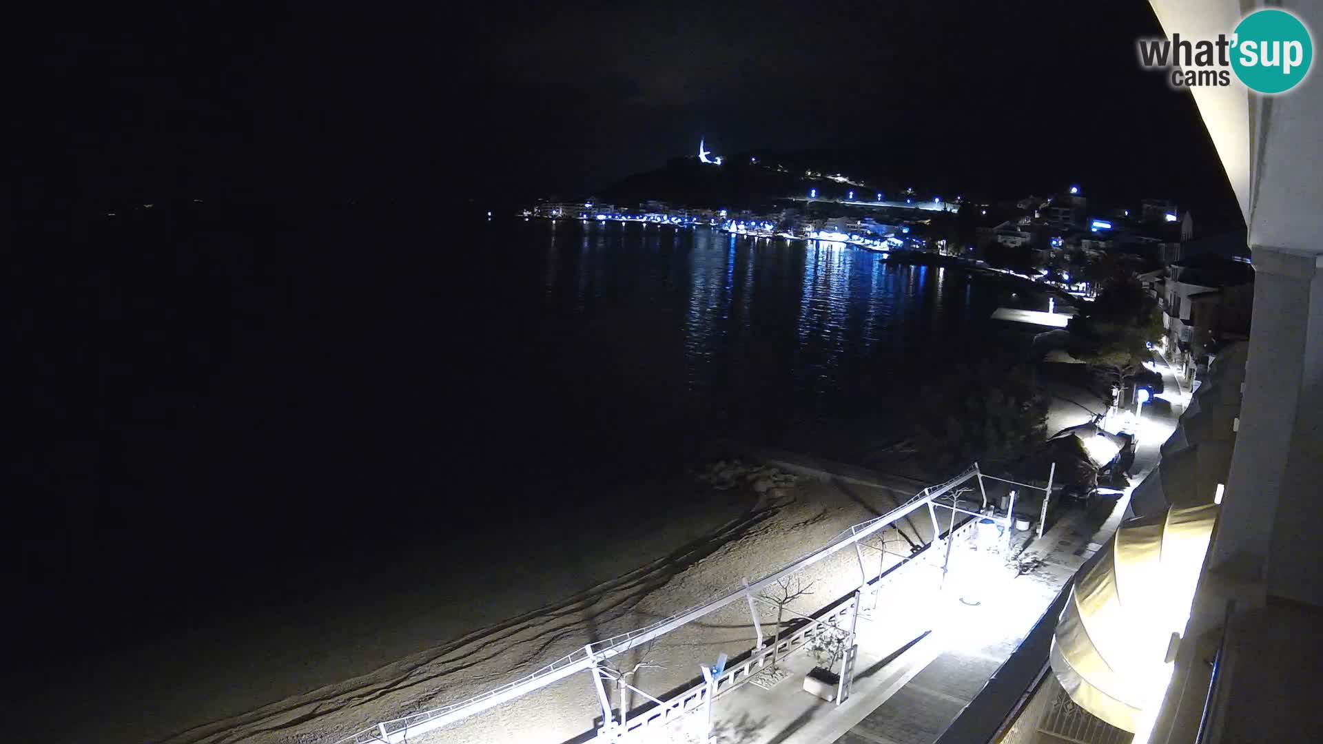 Vue de plage in Podgora