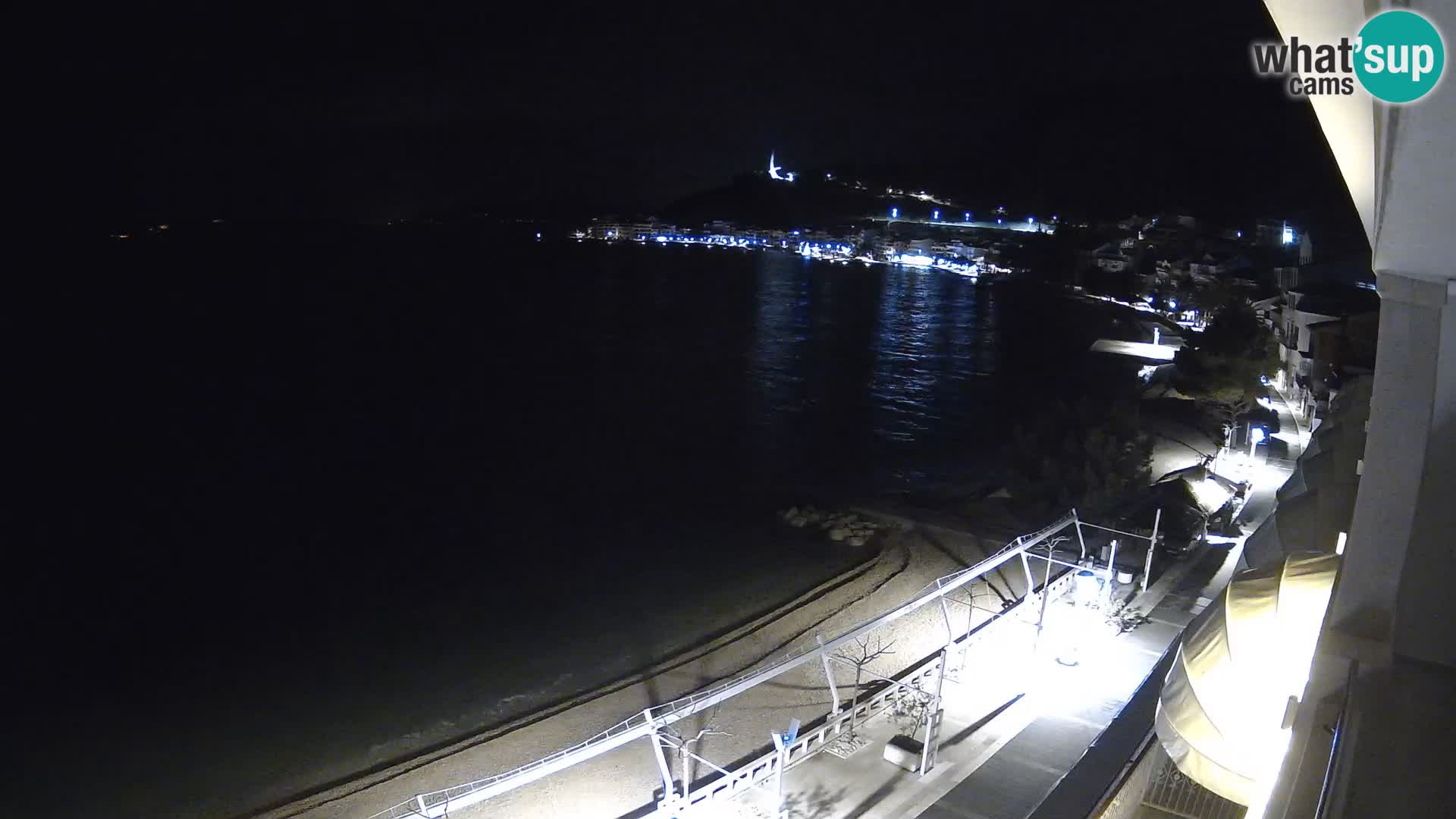 Vue de plage in Podgora