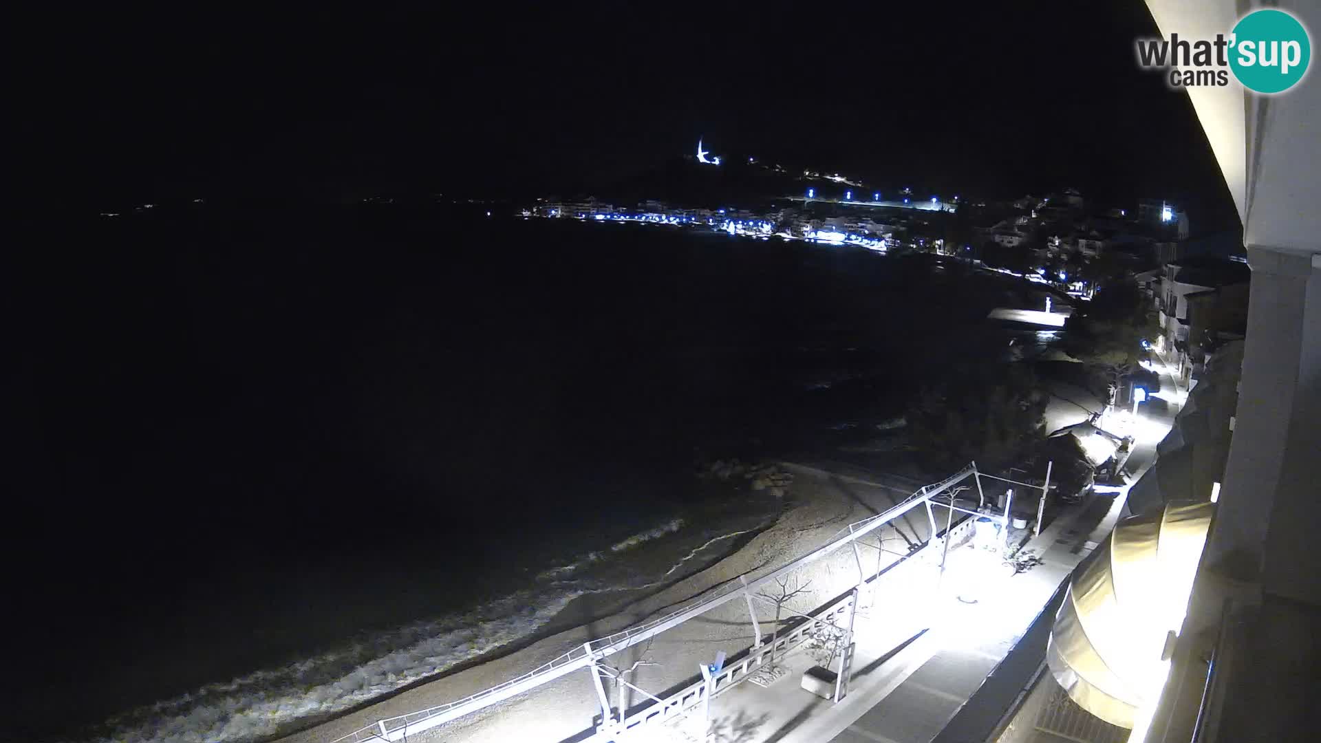 Razgled na plažo v Podgori