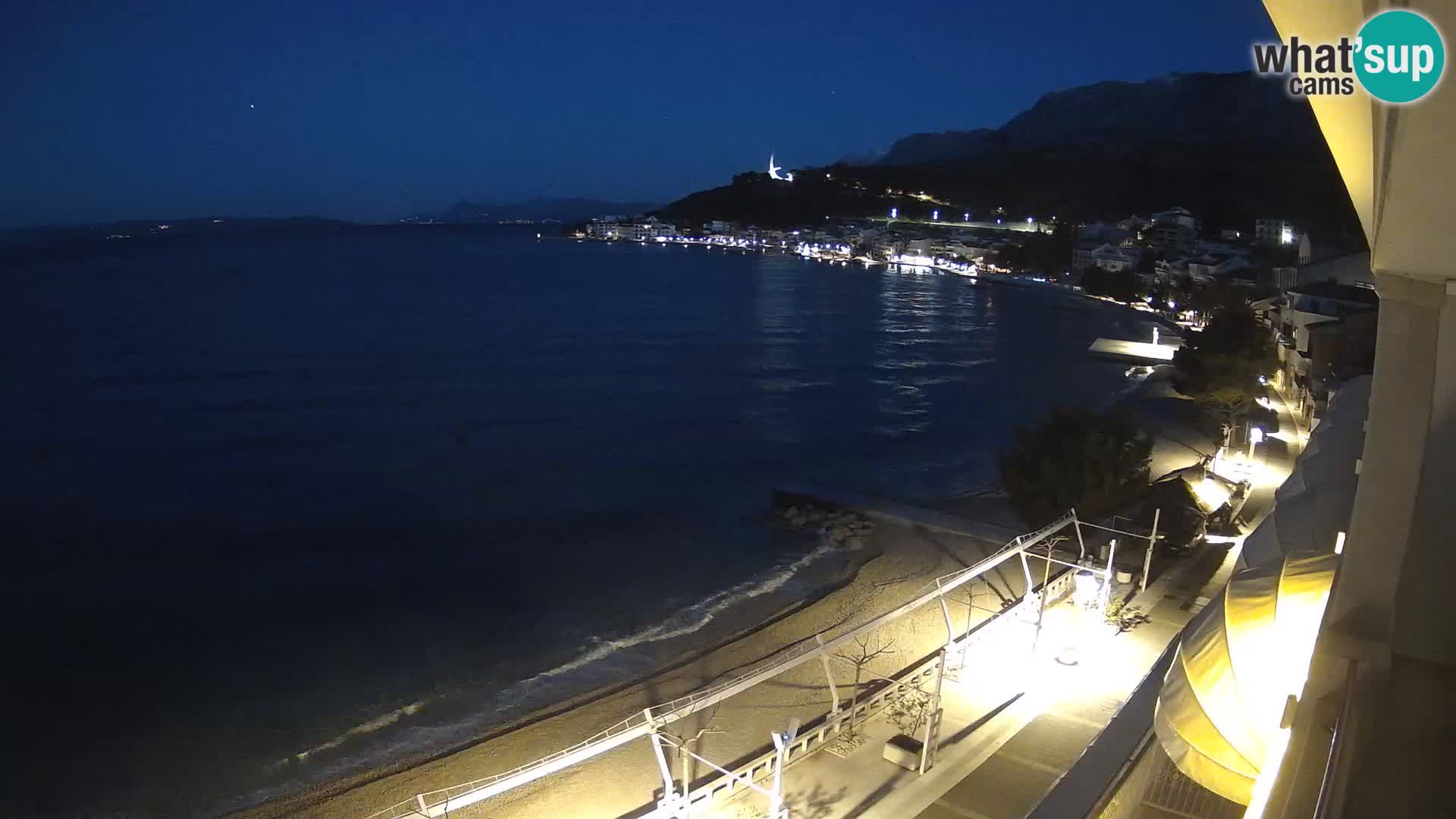 Panorama della spiaggia a Podgora