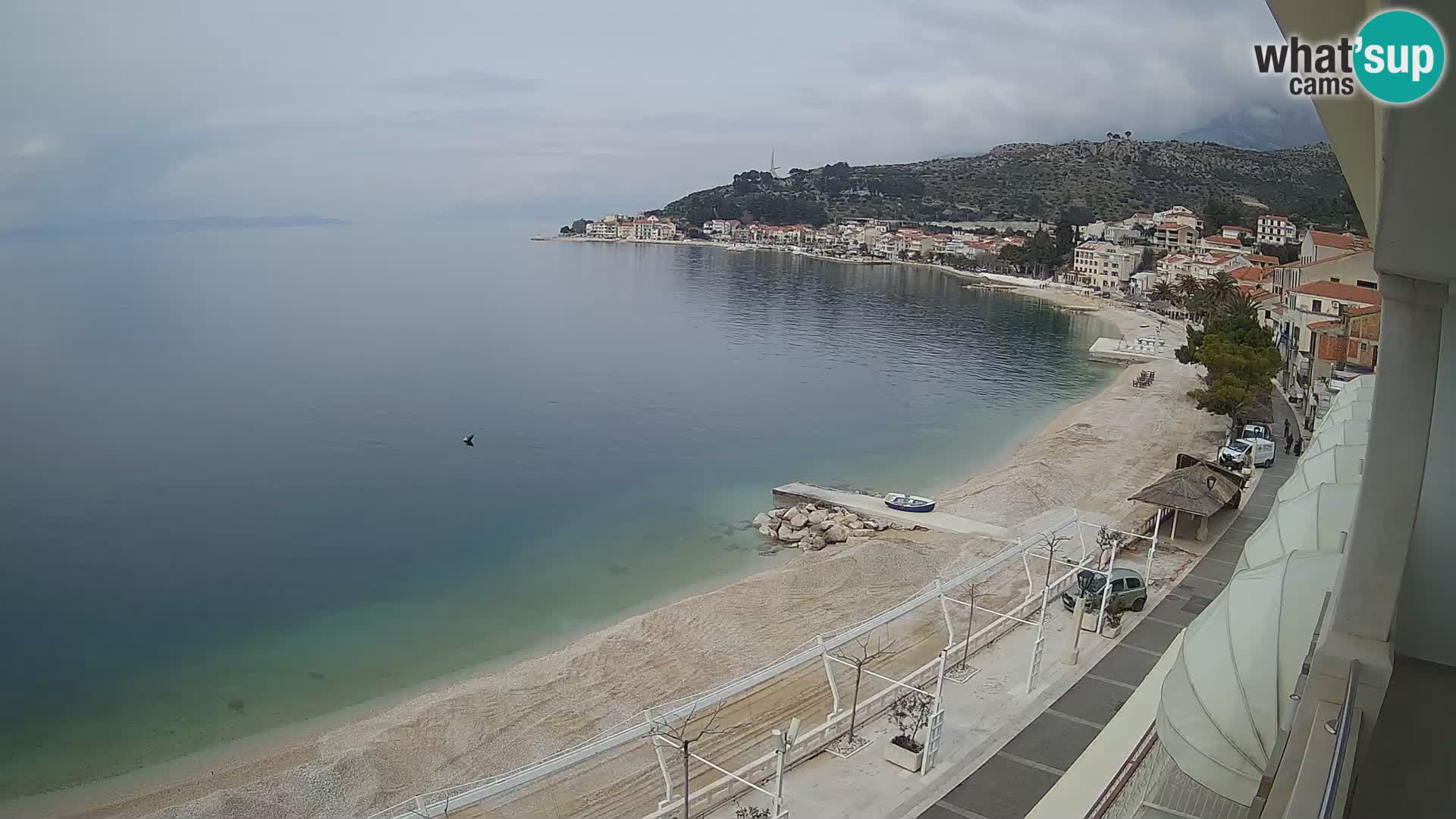 Vista de la playa in Podgora