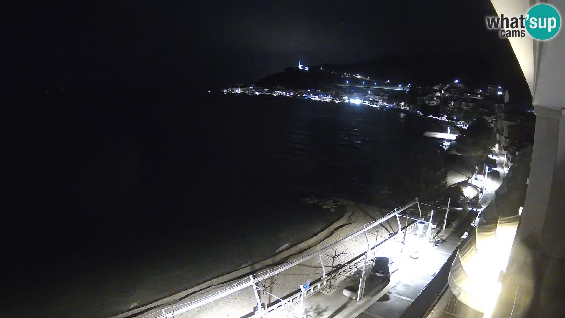 Panorama della spiaggia a Podgora