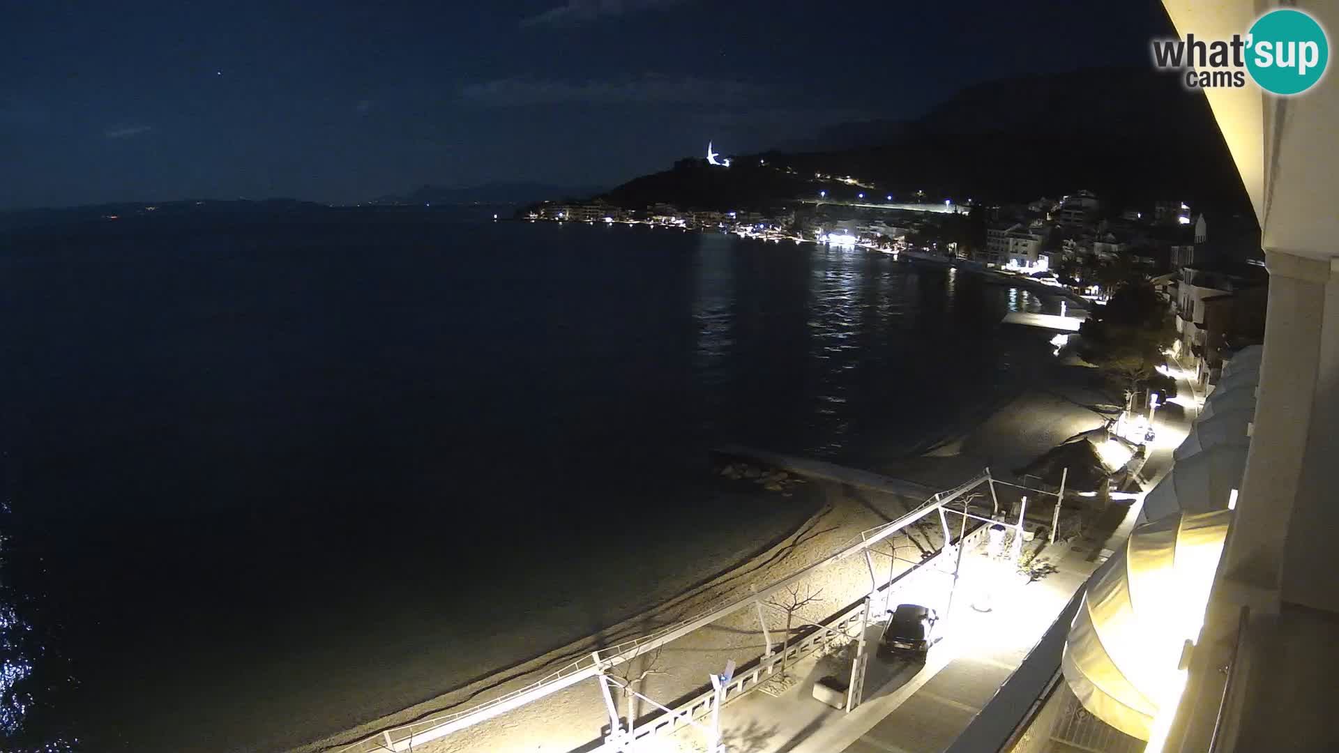 Vista de la playa in Podgora