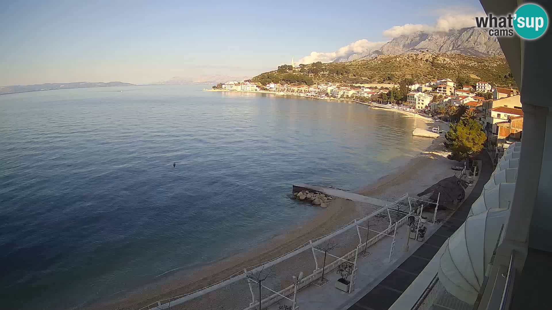 Panorama strand in Podgora