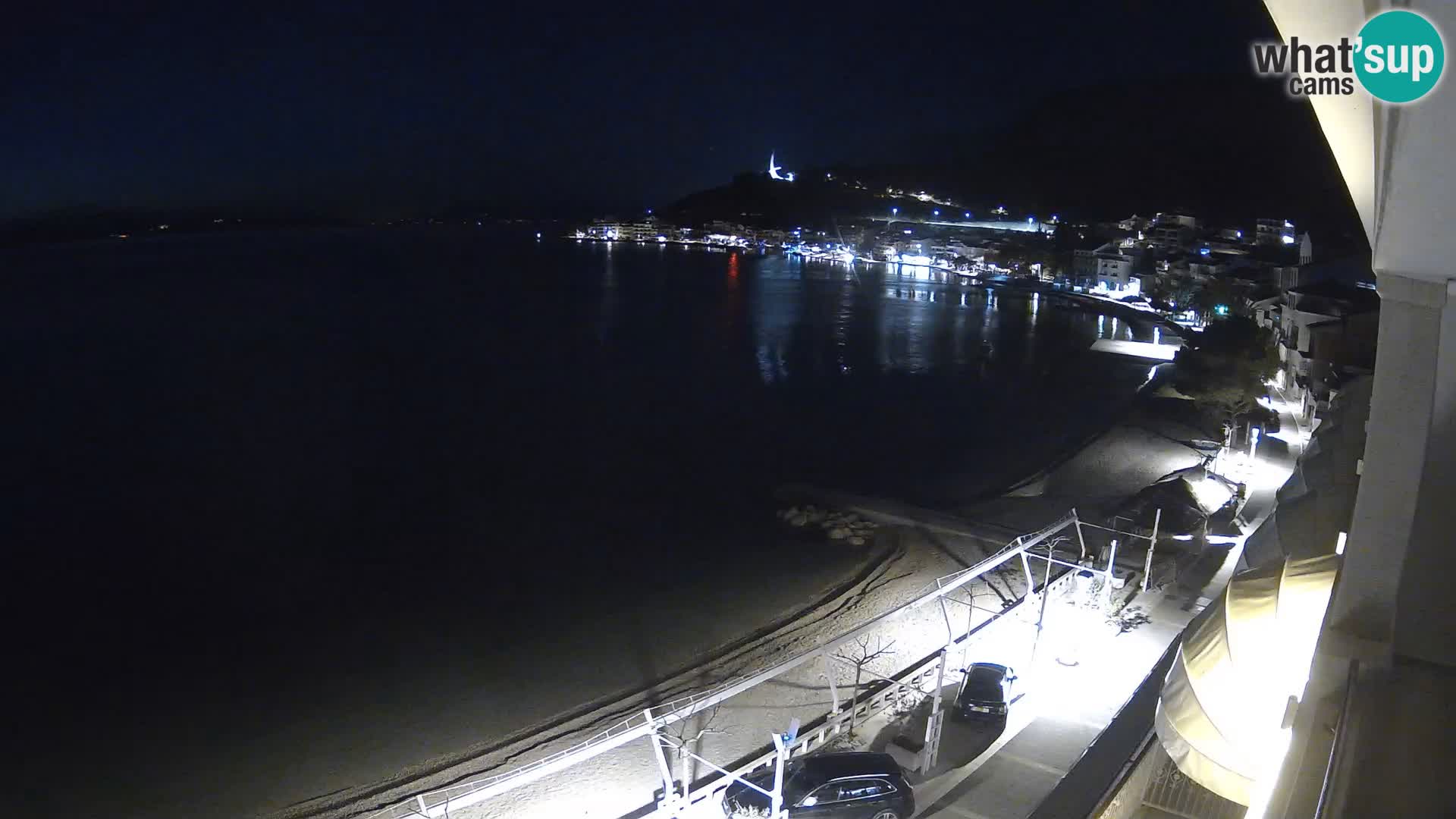 Vista de la playa in Podgora