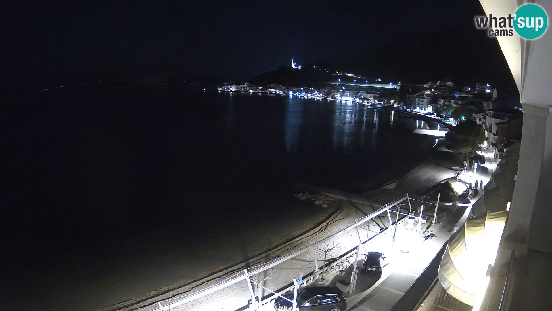 Razgled na plažo v Podgori