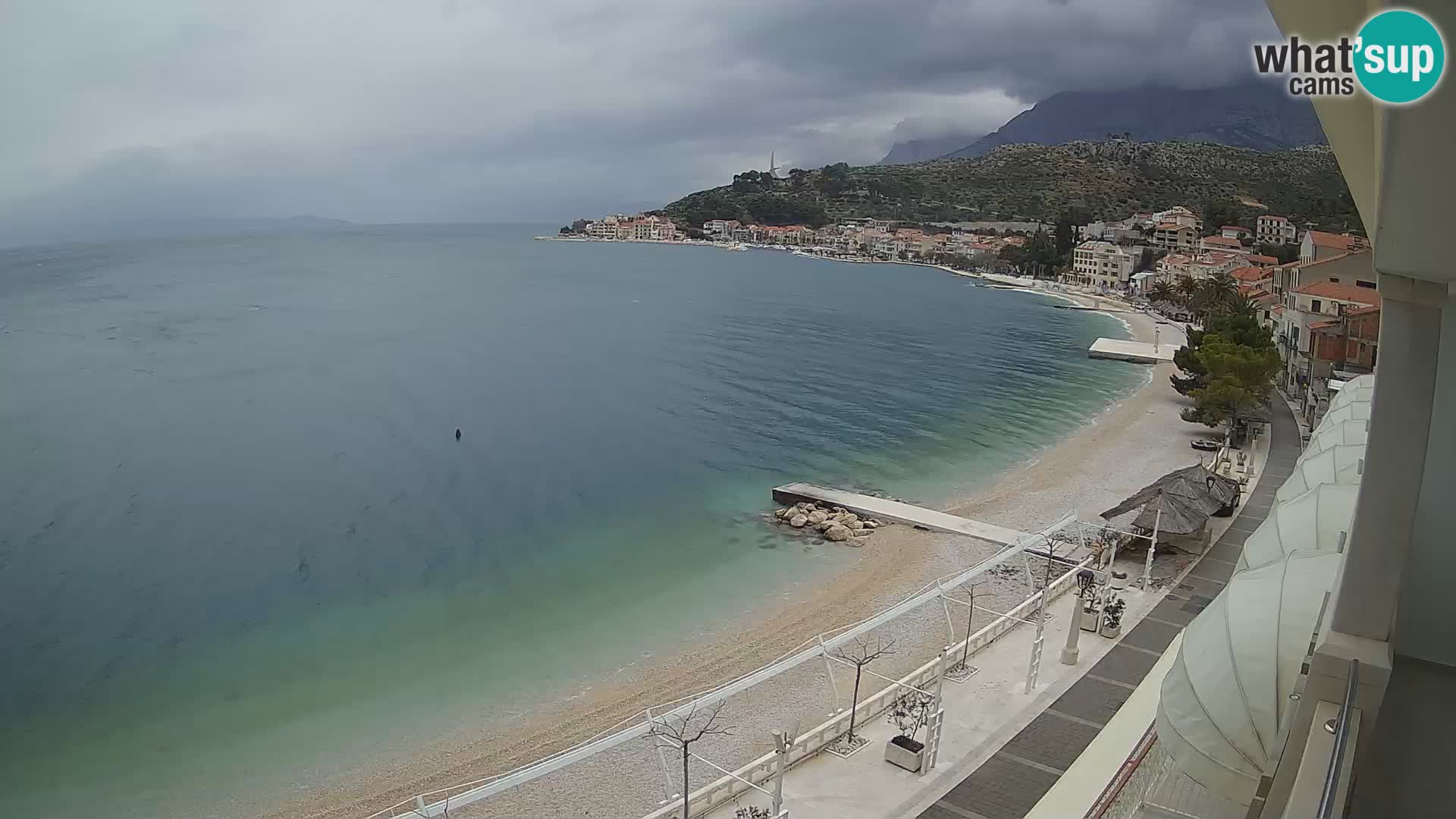 Podgora webcam – panorama beach – Dalmatia – Croatia