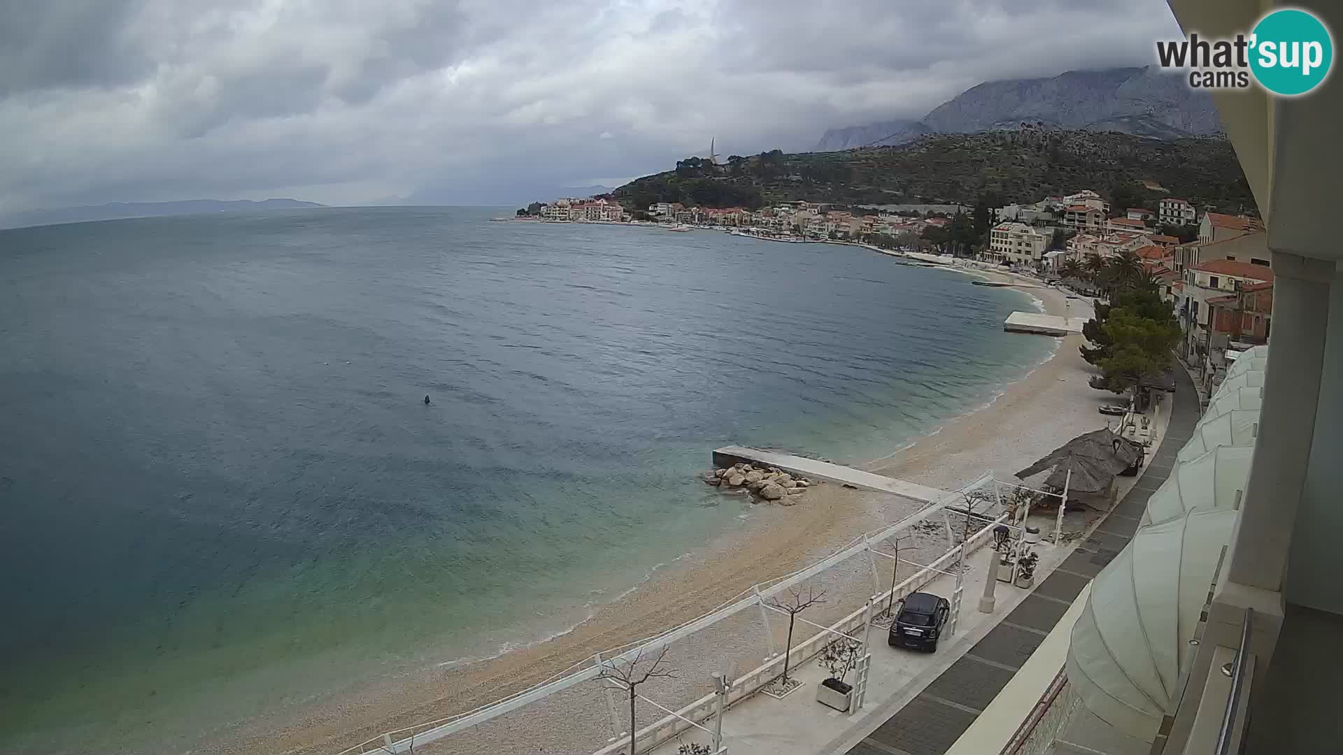 Panorama strand in Podgora
