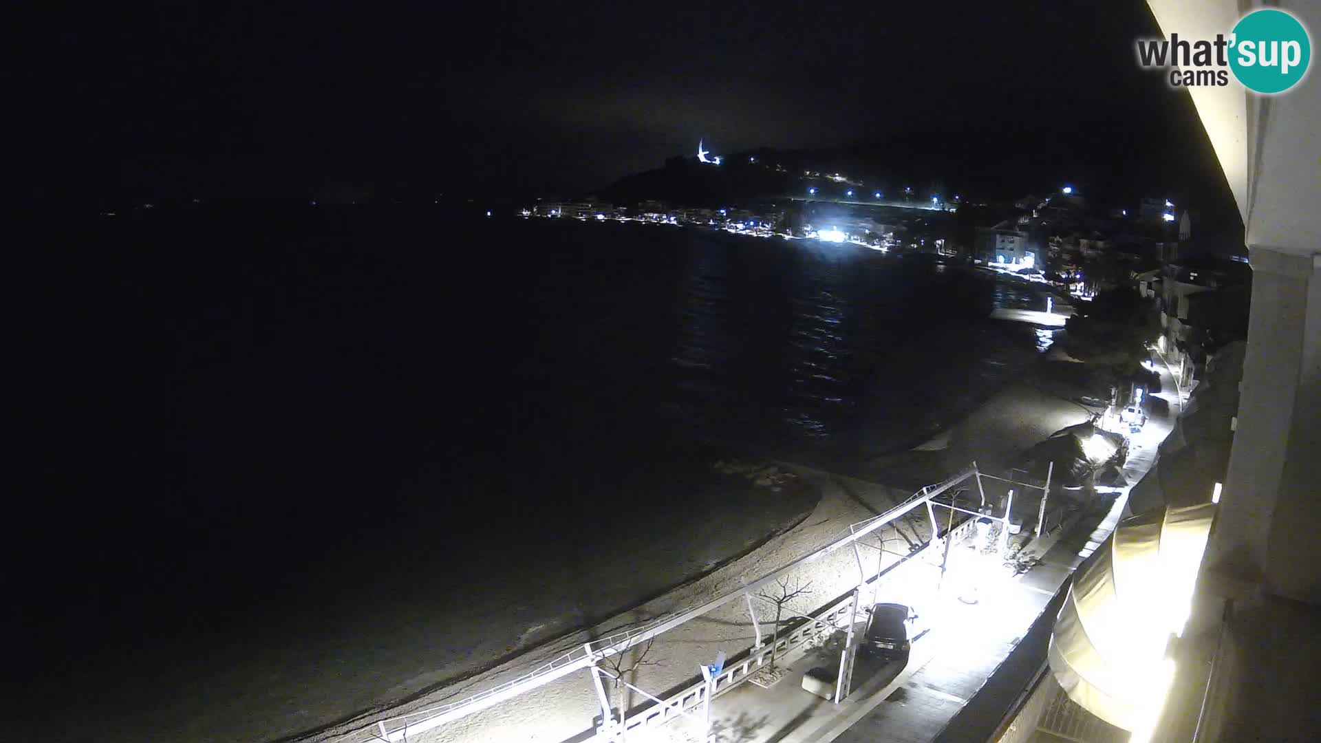 Razgled na plažo v Podgori