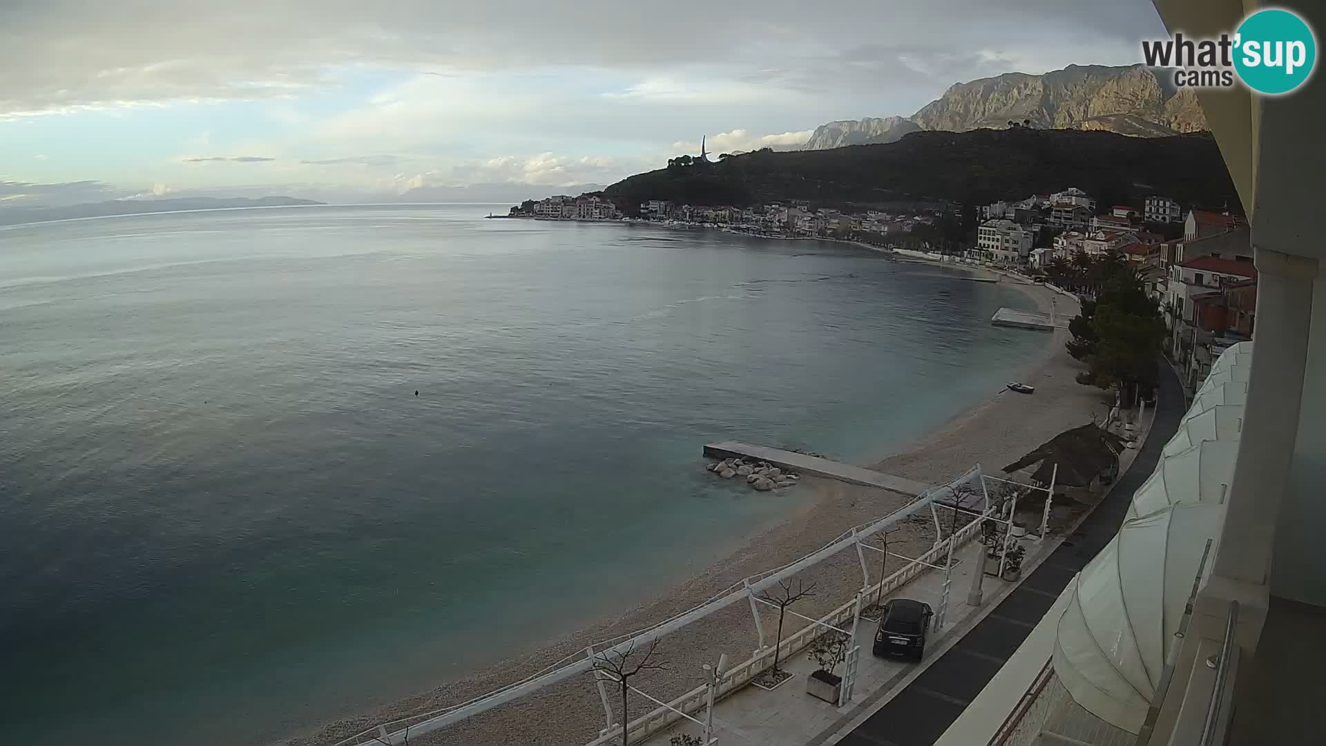 Panorama strand in Podgora