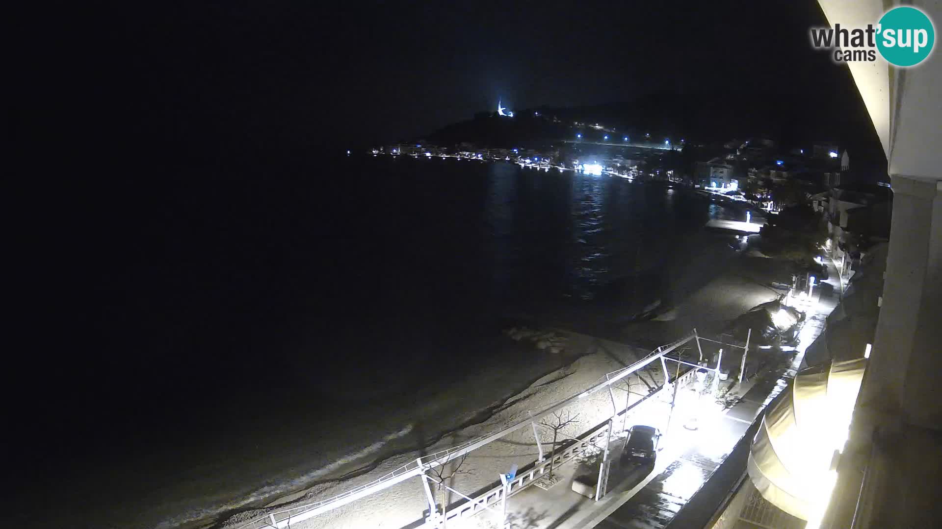 Vista de la playa in Podgora