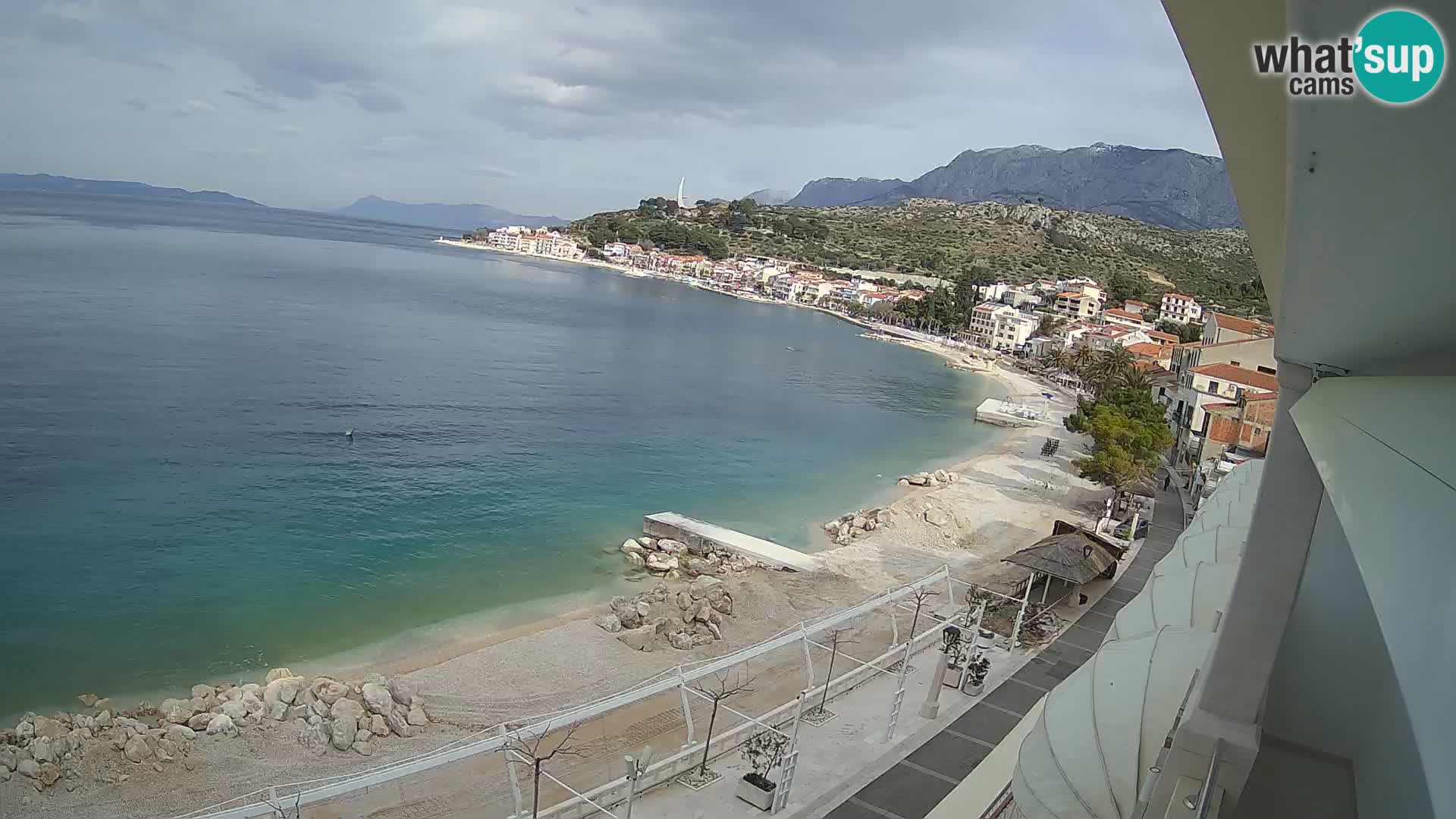 Podgora webcam – panorama beach – Dalmatia – Croatia