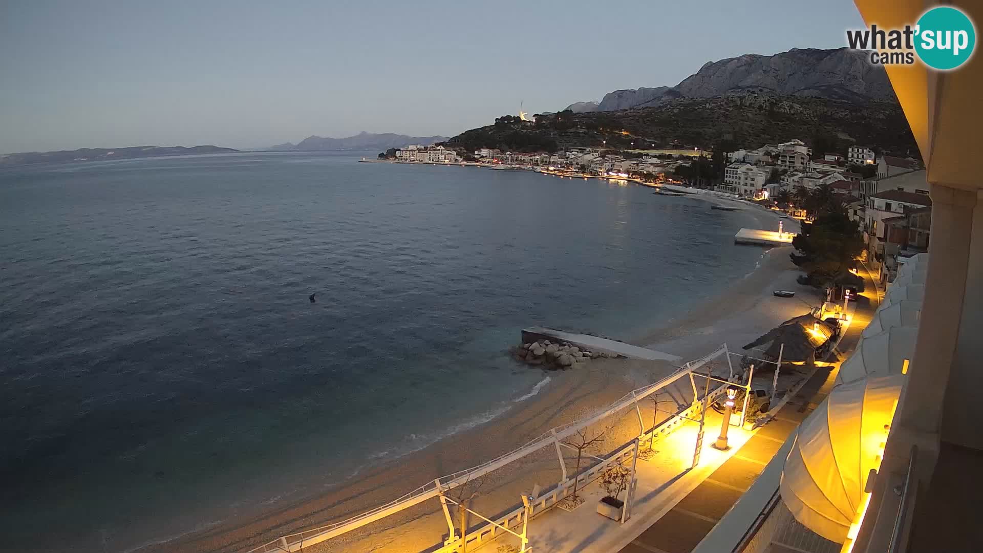 Podgora webcam – panorama beach – Dalmatia – Croatia