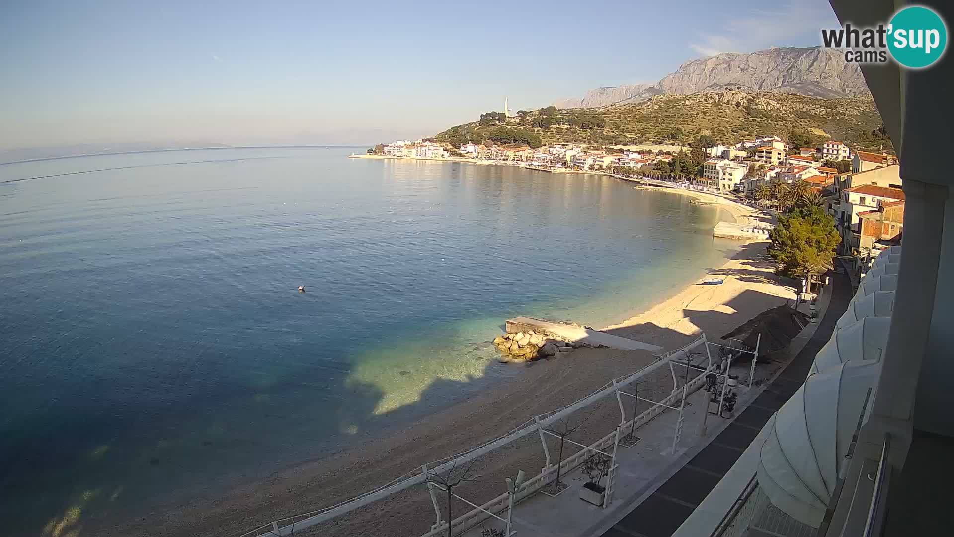Panorama strand in Podgora