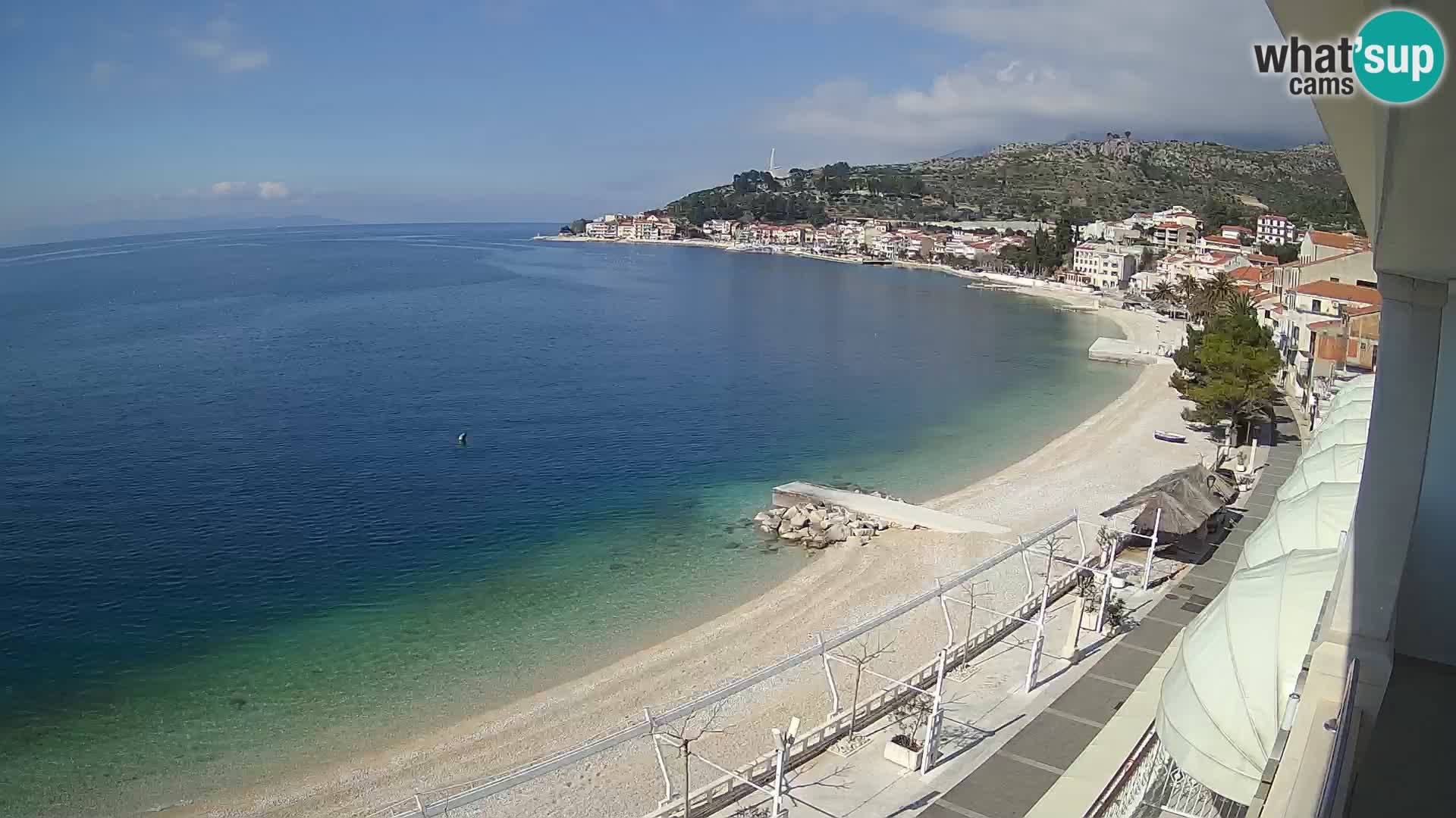 Panorama strand in Podgora