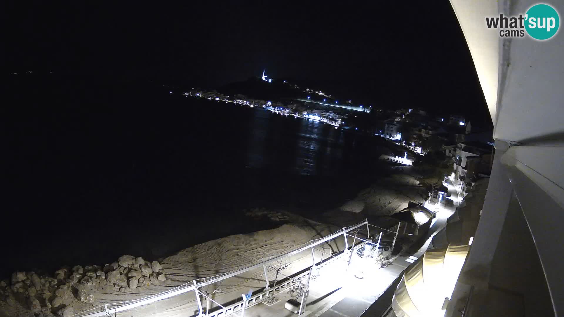 Panorama della spiaggia a Podgora