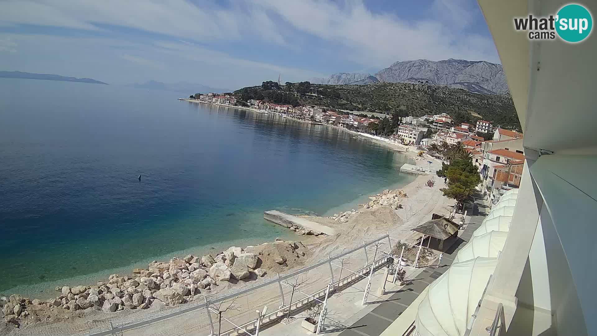Panorama strand in Podgora