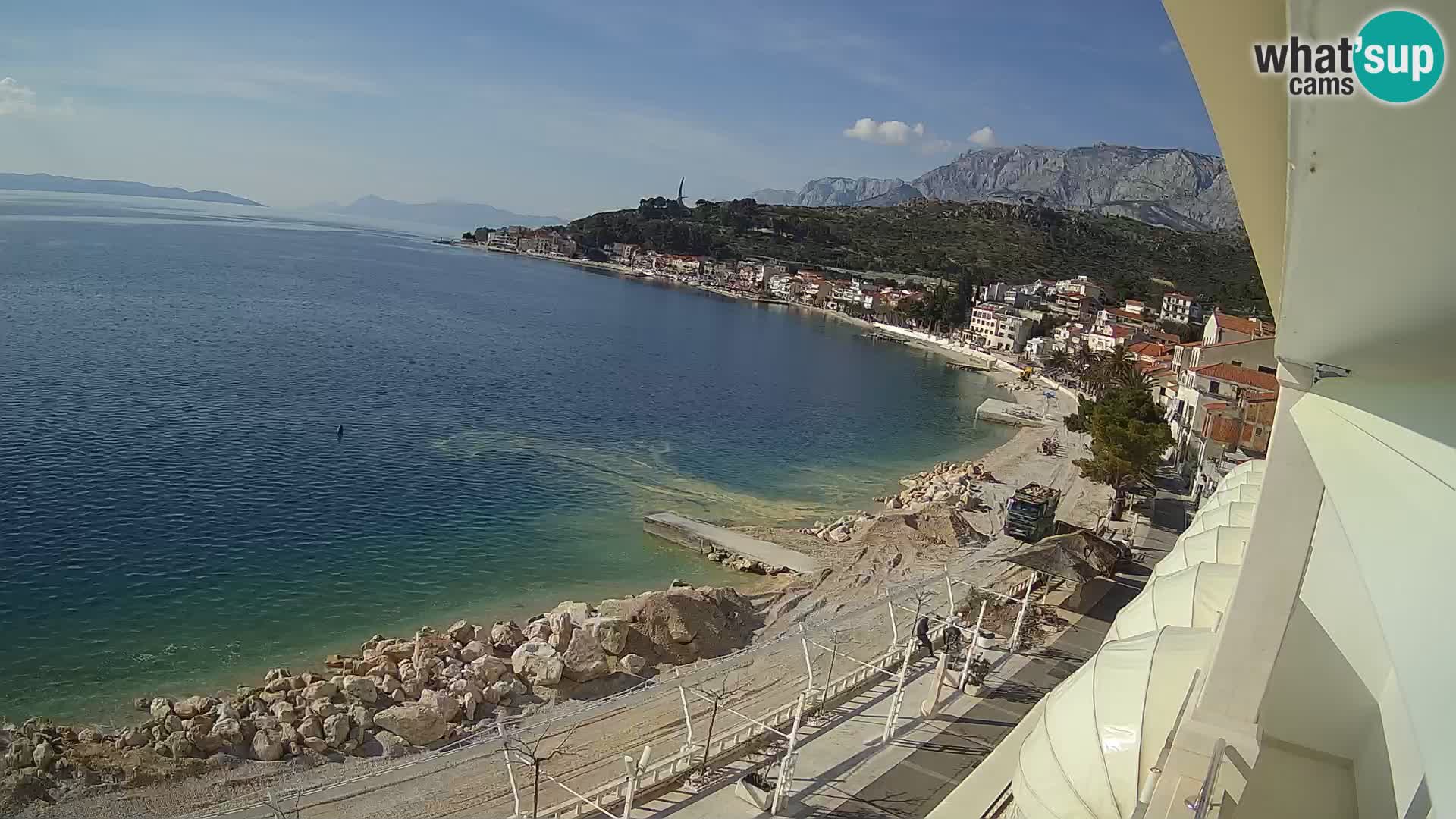 Podgora webcam – panorama beach – Dalmatia – Croatia