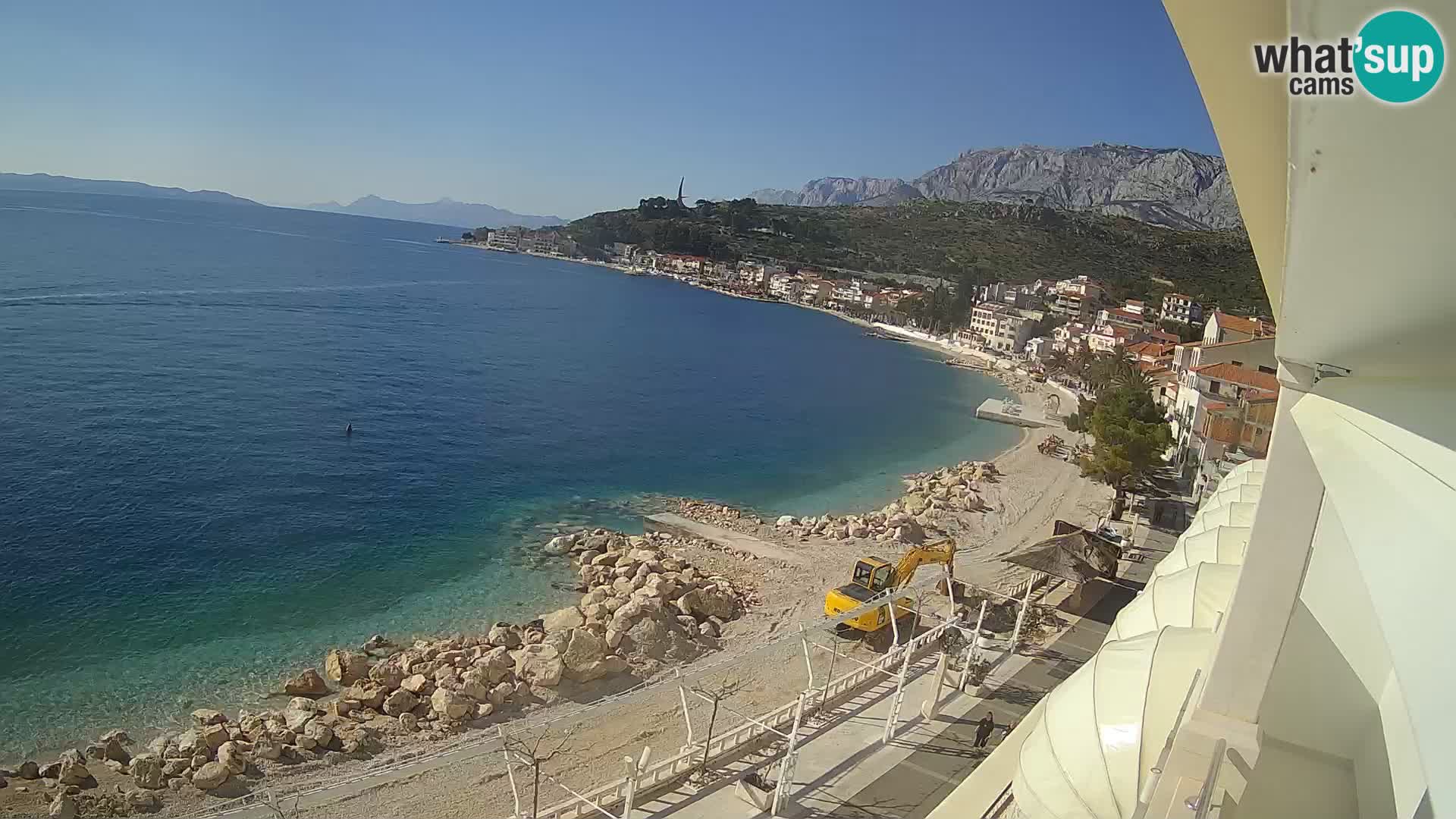 Pogled na plažu Podgori
