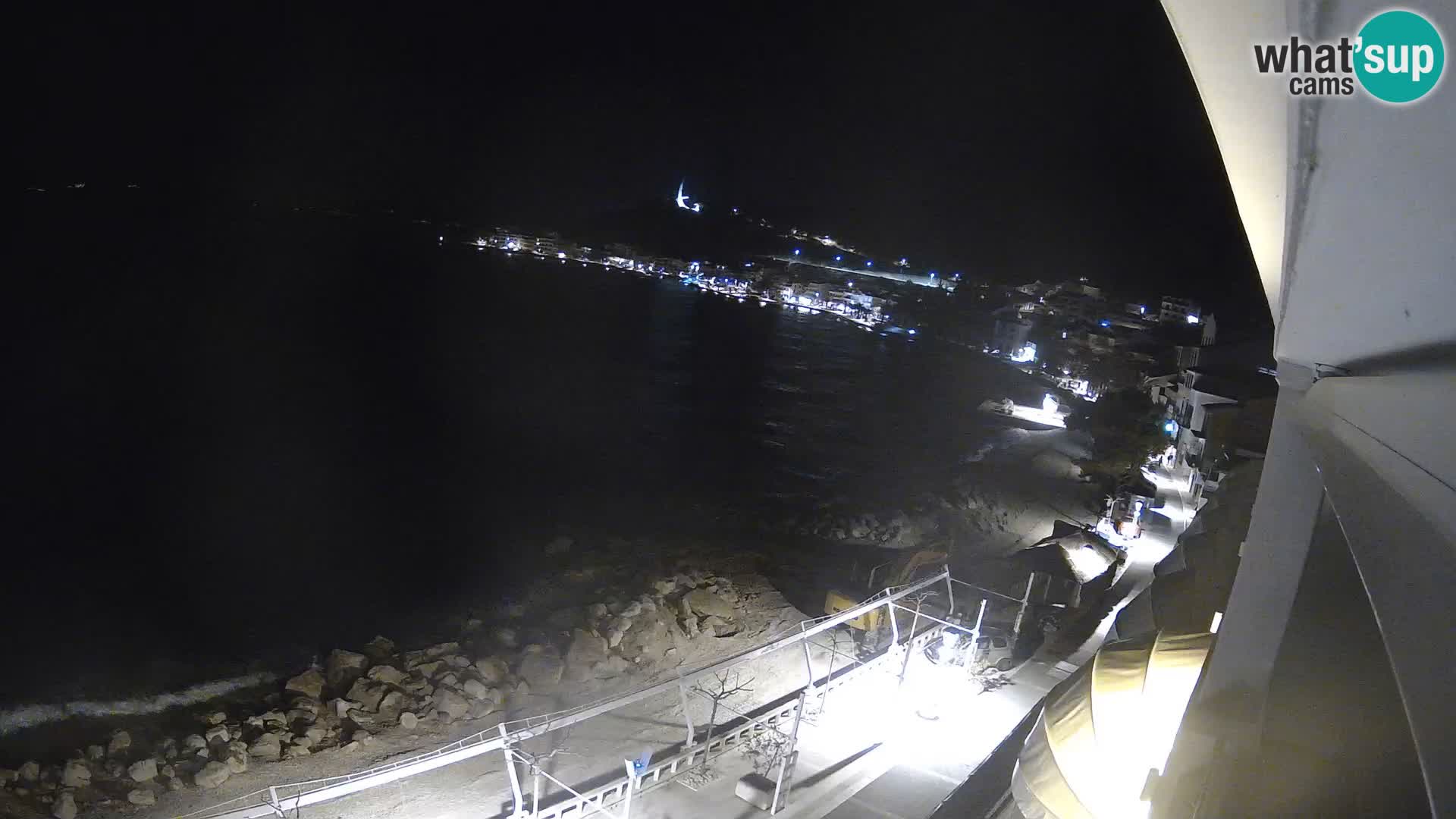 Panorama della spiaggia a Podgora